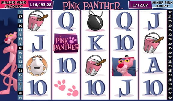 Slotul Pink Panther este accesibil ?n cadrul cazinoului Fortuna