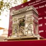 The Prix de l’Arc de Triomphe trophy.