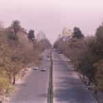 A long highway passes through the province of Santa Fe, Argentina.