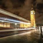 The Houses of Parliament in London.